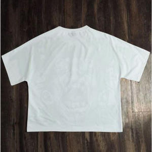 Camiseta de algodón de alta calidad Unisex, ropa de calle cuadrada pesada de gran tamaño, serigrafía, personalizable, respetuoso con el medio ambiente, estambre para hombres - Product Image 2