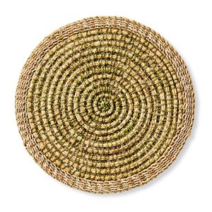 Mantel Individual de mimbre tejido resistente al calor, esteras de mimbre trenzadas, círculo bohemio, granja - Product Image 6