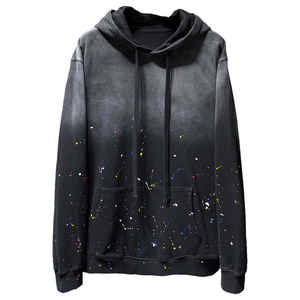 Logotipo personalizado Bling Hoodies French Terry 100% Cotton Hoodie Acid Wash Oversized FOR HOODIE - Product Image 1