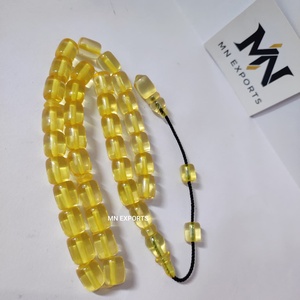 Collier de prière musulman écologique Tasbih, style ange, perles en résine de haute qualité, poli, emballage en boîte de couleur, artisanat, bijoux - Product Image 4