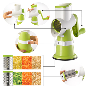 Hand Crank Rotary <b>Vegetable</b> Grater Multifunctional Drum Shredder Detachable Suction Base Household Kitchen Food <b>Cutter</b> - Product Image 5