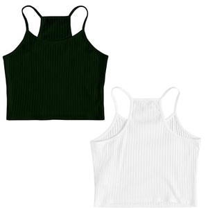 Débardeurs courts pour femmes, couleur personnalisée, été, légers, coupe ajustée, séchage rapide, respirants, écologiques, style japonais, grande taille - Product Image 1