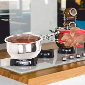 Kitchen Accessories Plate Gripper Dish Pan Bowl Stainless Steel Canning Jar Lifter Tongs Clip with Vinyl Coated Grip Handle - Product Image 5