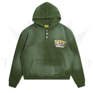 ชุดเซ็ตสองชิ้นสำหรับผู้หญิง ผ้าฝ้ายแท้ 100% วินเทจ 340 GSM ซิปปิด ปักโลโก้ คุณภาพสูง กันน้ำ ระบายอากาศ กันลม - Product Image 3