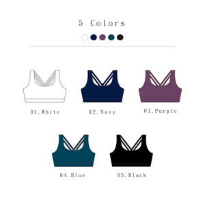 Mukasa Ensemble de soutien-gorge de sport pour femmes Vêtements de yoga respirants avec soutien du dos Séchage rapide Extensible dans les quatre sens 87% Polyester 13% Spandex - Product Image 6