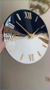 ASSISTANT DÉCORATIF Résine Horloge Murale Résine Époxy Salon meilleur qulatiye Meubles Décor À La Maison Horloge Murale Personnalisé meilleur - Product Image 4