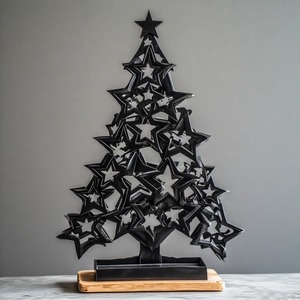 SparkTwig AuraBranch EternaBloom Escultura de árbol de metal decorativa hecha a mano para el hogar y la Oficina - Product Image 1