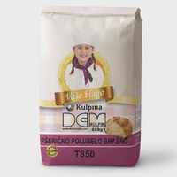 Farine de blé semi-foncé certifiée DEM T850, sac de 25 kg, pour pain industriel, durée de conservation de 12 mois