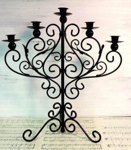 Venta al por mayor mejores precios decoración del hogar e iluminación único candelabro personalizado clásico de Metal arte de la pared candelabro - Product Image 6