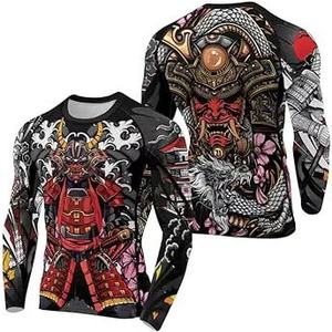 เสื้อแรชการ์ดแขนยาวสำหรับผู้ชายพิมพ์ซับลิเมชัน - Product Image 3