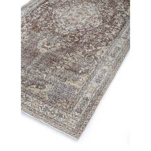 พรมขนสัตว์สีเบจและสีน้ำตาลสไตล์วินเทจ ทอมือลายคลาสสิกแบบเหรียญและสี่เหลี่ยมผืนผ้า รีไซเคิลสำหรับห้องนั่งเล่นวัยรุ่น-Pae-2864 - Product Image 2