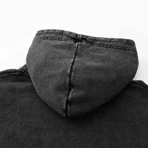 Vintage 100% coton hommes sweats à capuche coupe ample avec design brodé Street Wear pour l'impression numérique d'hiver - Product Image 6