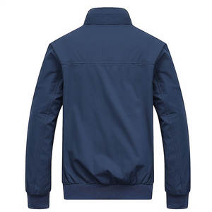 Blouson Bomber Homme Hiver 2025 OEM Personnalisé avec Logo sur le Devant, Coupe Slim, Style Sport Décontracté, en Toile Imperméable, Respirant et Coupe-Vent - Product Image 2