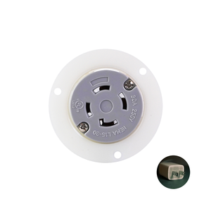 Produit de qualité J-528 L15-30 NEMA 30A 250V AC Flanged Outlet avec polyvalent idéal pour les systèmes de surveillance - Product Image 1