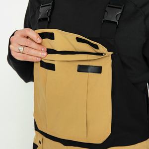 Pantalones con pechera de esquí para hombre con panel personalizado, monos de snowboard transpirables impermeables para invierno al aire libre, chaquetas de esquí cómodas a prueba de viento OEM - Product Image 4