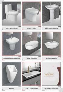 Professional in Selling Manufactured in India Custom Logo Acceptable Ceramic Sanitary Ware Wall Hung Wash <b>Basin</b> at Best Price - Product Image 5