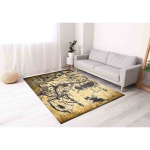 Tapis à motifs géométriques : Tapis de cuisine moderne, adapté aux animaux domestiques, tapis cadeau, tapis à poils doux - Product Image 4