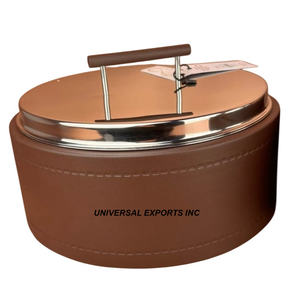 Round Shape Metal <b>Food</b> <b>Warmer</b> Nice Quality Handmade Designer Casserole Classic Stylish fancy metal Hotpot - Product Image 1