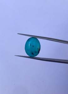 พลอยเทอร์ควอยซ์ธรรมชาติความหนาแน่นสูง 5.30 กะรัต ขนาด 12x16 มม. สีน้ำเงินเข้ม สวยงาม เหมาะสำหรับทำเครื่องประดับ จากอินเดีย - Product Image 4