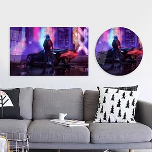 Art sur toile Cyberpunk : Impression personnalisée pour la décoration de salle de jeux, ART SUR VERRE TÉRMÉTRAL - Product Image 1