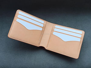 Cartera plegable delgada plegable de cuero genuino Vintage de gama alta con bloqueo RFID para hombres, elegante, personalizable, con estilo, para hombre - Product Image 6