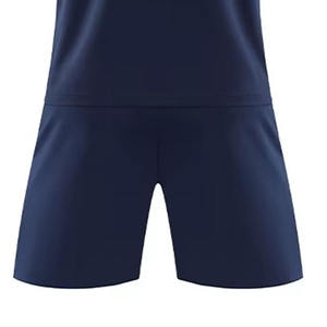 Último Modelo de Uniformes de Fútbol con Serigrafía, Conjuntos de Camisetas y Pantalones Cortos con Logotipo Personalizado, 100% Poliéster, Unisex, MOQ Bajo, Antibacteriano - Product Image 6