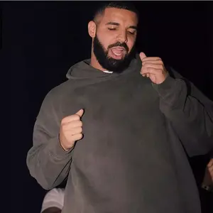 Sweat-shirt à capuche décontracté pour homme, pull élégant, chaud, en laine, brodé, design personnalisé, coupe-vent, vêtements d'hiver, manches longues - Product Image 5