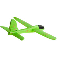 Martom Modèle 9139 XXL Planeur d'avion en plastique et polystyrène vert, jouet de jeu d'intérieur sans lumière 49x47cm