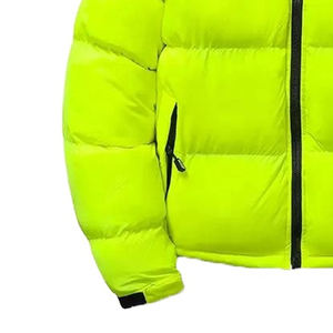 Cómodo abrigo de invierno con cuello levantado de lona impermeable de alta calidad para exteriores, chaqueta acolchada cálida a prueba de viento de talla grande para hombres - Product Image 4