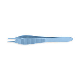 Fórceps de tejido Micro Adson de titanio de 12cm, puntas dentadas rectas, mango plano con punta de diente de 3mm, instrumentos quirúrgicos de precisión - Product Image 5