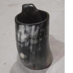 Authentique 100% Original Viking Tasse à Corne à Boire Artisanat Écologique Nouveau Design Corne Naturelle Agate Tankard Animal Poli - Product Image 4