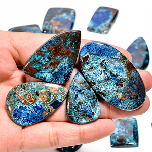 High Quality Natural Azurite Quartz Gemstone in Mix Shape Loose Pendant Cabochon for Making <b>Healing</b> <b>Crystal</b> Jewelry - Product Image 6