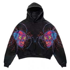 เสื้อฮู้ดพิมพ์ลาย3D แอซิด425gsm ฟอกสีพิมพ์ลายพัฟโลโก้ได้ตามต้องการ - Product Image 1