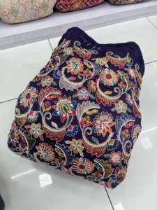 100% tela de poliéster duradera transpirable para tapicería de prendas textiles para el hogar uso Industrial patrón bordado no tejido - Product Image 6