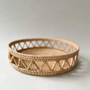 ถาดหวายทรงกลมถาดเสิร์ฟอาหารจากผู้ผลิตในอินเดีย - Product Image 6