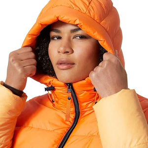 Customized Women's Winter Puffer Jacket Good Design Breathable Nylon Material with <b>Printed</b> <b>Fabric</b> High Quality Cotton Filling - Product Image 5