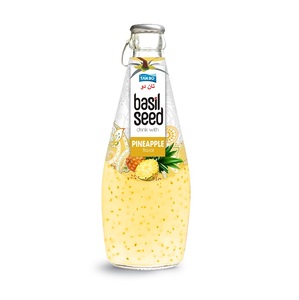 Tando เครื่องดื่มเพื่อสุขภาพเครื่องดื่มเมล็ดโหระพารสผลไม้พร้อมส่งในขวดแก้วฉลากส่วนตัว - Product Image 5