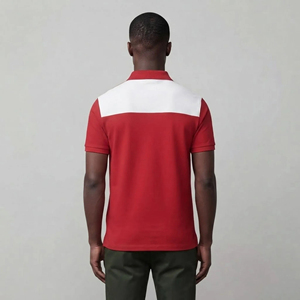 Chemises polo pour hommes en coton 100% tricoté OEM/ODM, logo brodé personnalisé, couleur personnalisée, haute qualité, couleur unie, manches courtes - Product Image 5