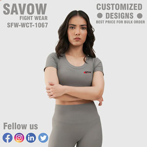 Haut de sport pour femme à logo personnalisé du fabricant, haute élasticité, manches longues, coupe ajustée, sexy, pour fitness et yoga - Product Image 4