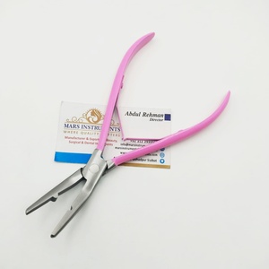 Alicates para quitar extensiones de cabello, alicates de curva de uso comercial de Metal de acero inoxidable rosa para peinar el cabello - Product Image 5