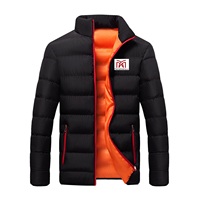 Veste matelassée zippée imperméable et coupe-vent confortable pour homme, service OEM, vente en gros personnalisée, saison hivernale, toile de rue