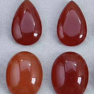 Pierre précieuse naturelle de cornaline de qualité supérieure, lisse, en vrac, pierres précieuses pour femmes, best-seller, pierre précieuse en forme de poire, 20% de réduction et cadeau - Product Image 1