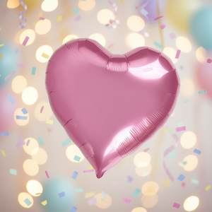 Palloncini in Foil a Forma di Cuore Rosa per Feste, 18 Pollici, Confezione da 12 Pezzi - Product Image 3