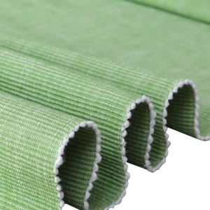 Napperon de table côtelé 100% coton coureur luxe moderne solide motif carré napperons en lin pour la maison hôtels mariages-tissé - Product Image 1