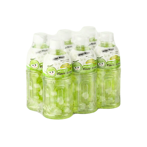 Boisson au jus de melon amusante avec gelée de noix de coco moelleuse, bouteille PET 320ml, vente en gros OEM/ODM, boisson tropicale au vrai melon et Nata de Coco - Product Image 2