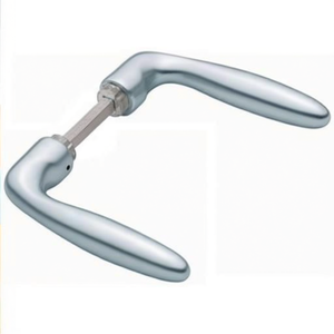 Juego de Manijas para Puerta Verona 1510 de Aluminio F1 sin Rosetas, Eje Cuadrado de 8 mm, por HOPPE - Product Image 3