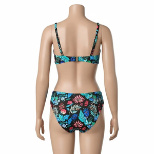 Bikini de poliéster Spandex con estampado digital, ropa de playa, traje de baño de dos piezas elástico de secado rápido para mujer, traje de baño y playa de verano - Product Image 3