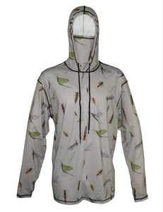 Sudadera con capucha de pesca con impresión personalizada y diseño de sublimación, capucha de manga larga, poliéster transpirable ligero y protección solar - Product Image 2
