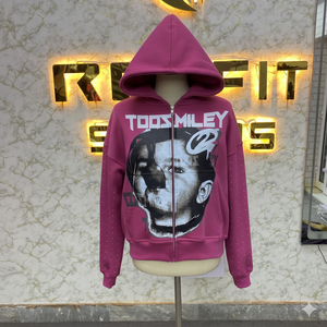 Coupe de préfet conception personnalisée le plus demandé sweat à capuche zippé bouffée imprimé fabriqué en usine sweats à capuche à bas prix hommes sweats à capuche - Product Image 3