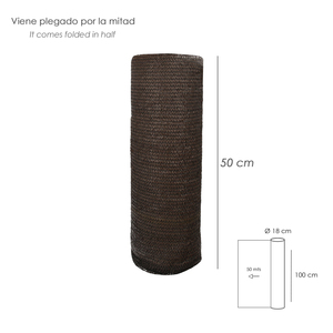 Rete Ombreggiante Marrone 1.0 Metri Rotolo da 50 Metri - Product Image 2